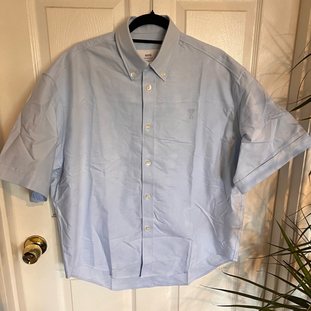 Ami Light Blue Casual Button Down Shirt